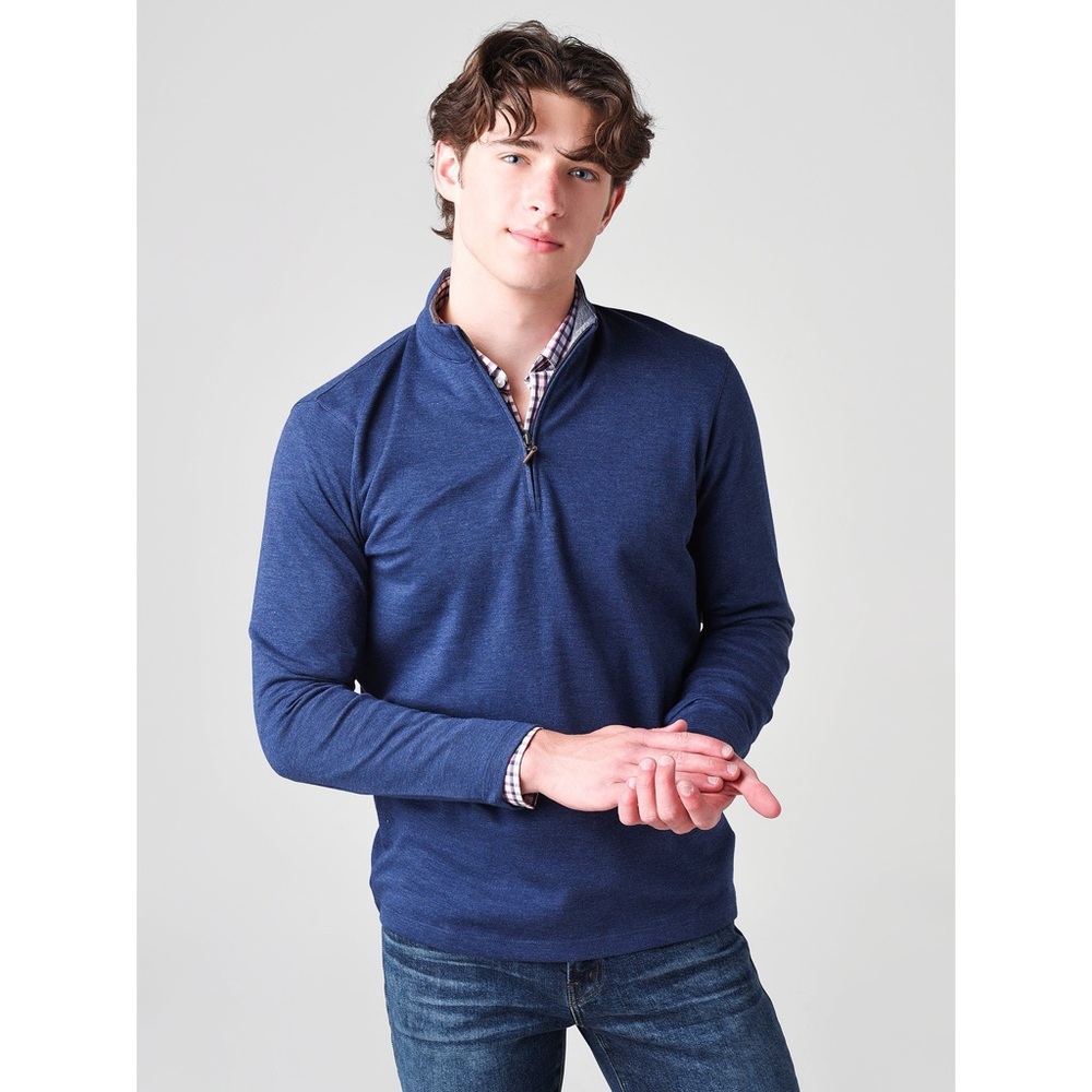 Mizzen+Main Men’s Stanton Pullover Sweater Blue Size Medium